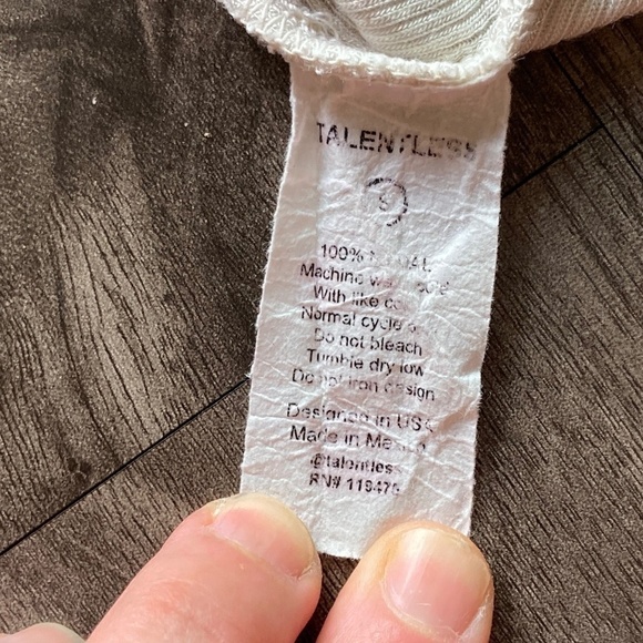 TALENTLESS WOMENS CROP MODAL TANK BONE CREAM COLOR - Picture 5 of 5